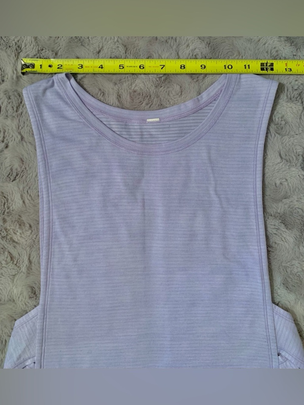 Lululemon Var-City Muscle Tank Top • Heathered Lilac • Braided Side Details - Picture 8 of 11